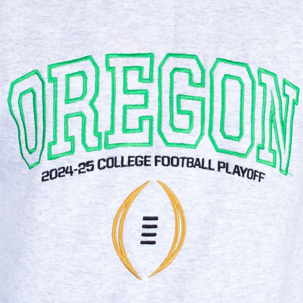 Playoffs, McKenzie SewOn, Grey, Pullover, Men, Unisex, Football, JWill, 2024, Post Season, Arched Oregon, Sweatshirt, 919505